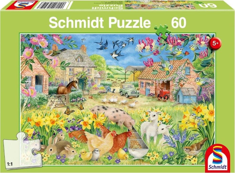 Schmidt Spiele Puzzle 60 Mica mea fermă G3