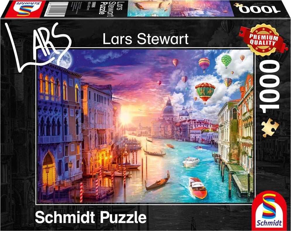 Puzzle Schmidt, Lars Stewart, Venetia, 1000 Piese, Multicolor