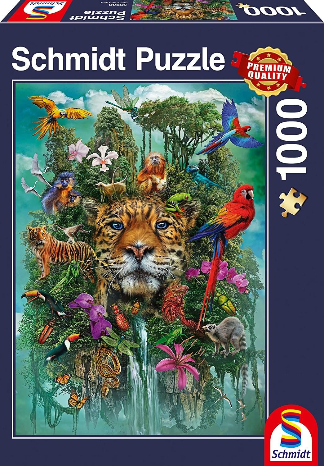 Schmidt Spiele Puzzle PQ 1000 Regele junglei G3