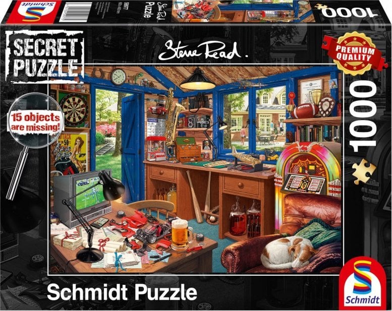 Schmidt Spiele Puzzle PQ 1000 (Puzzle secret) Atelierul tatălui G3