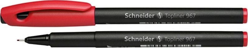 Schneider Fineliner SCHNEIDER Topliner 967, 0,4 mm, roșu