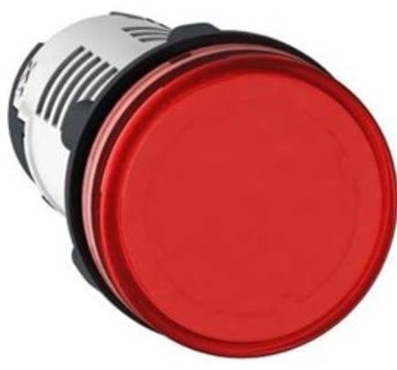 Roșu Indicator luminos 22mm 24V AC / DC - XB7EV04BP