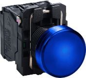 Indicator albastru deschis 22mm 24V AC / DC (XB5AVB6)
