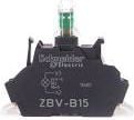 Suport lampă Schneider Electric cu LED alb 24V AC/DC cu conector (ZBVB15)