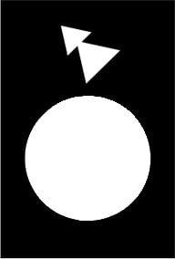 Placă de descriere Schneider Electric dreptunghiulară neagră 30x40mm (ZB2BY2918)
