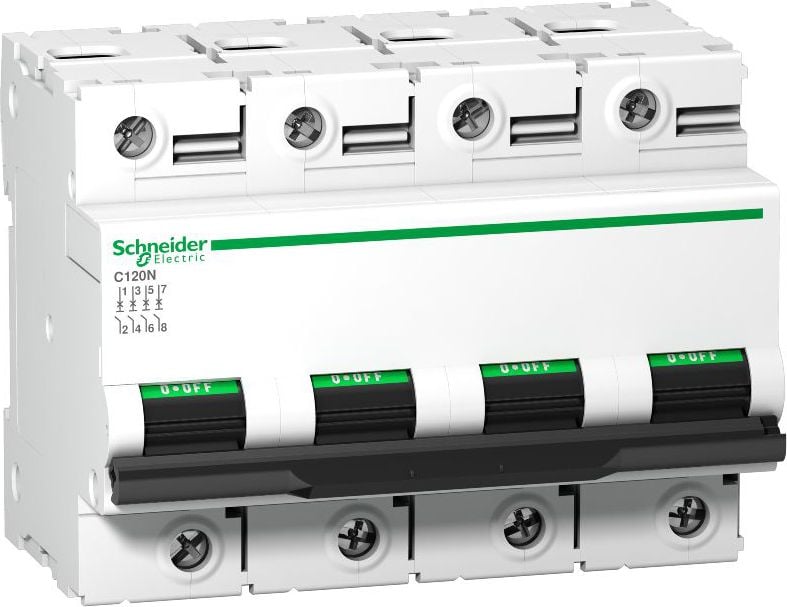 Întrerupător Schneider Electric 4P C 100A 10kA AC C120N (A9N18374)