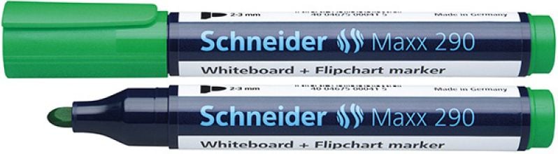 Marker Schneider 290, pentru whiteboard/flipchart, Verde