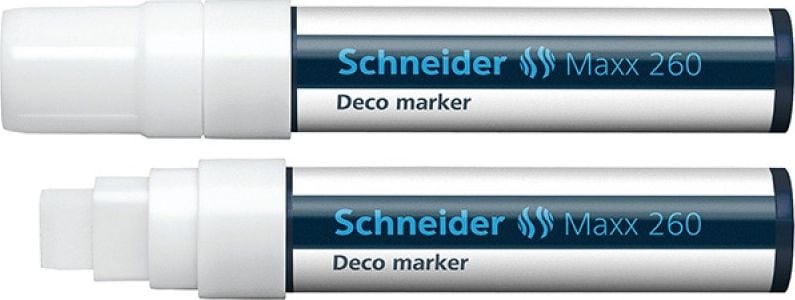 Marker cu cretă Schneider SCHNEIDER Maxx 260 Deco, 5-15 mm, alb