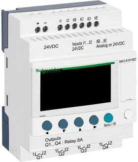 Modul programabil Zelio LE 6we digitale 4wy RTC releu 24V DC / LCD (SR3B101BD)