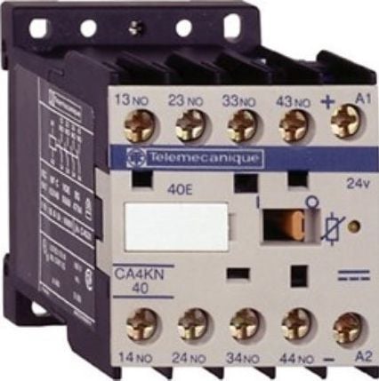 6A contactor auxiliar 4Z 0R 24V DC (CA4KN40BW3)