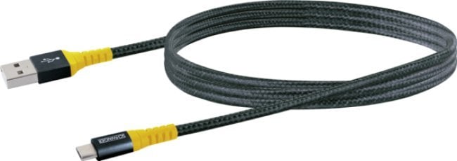 Schwaiger USB-A - cablu microUSB 1,2 m negru-galben (WKUM10511)