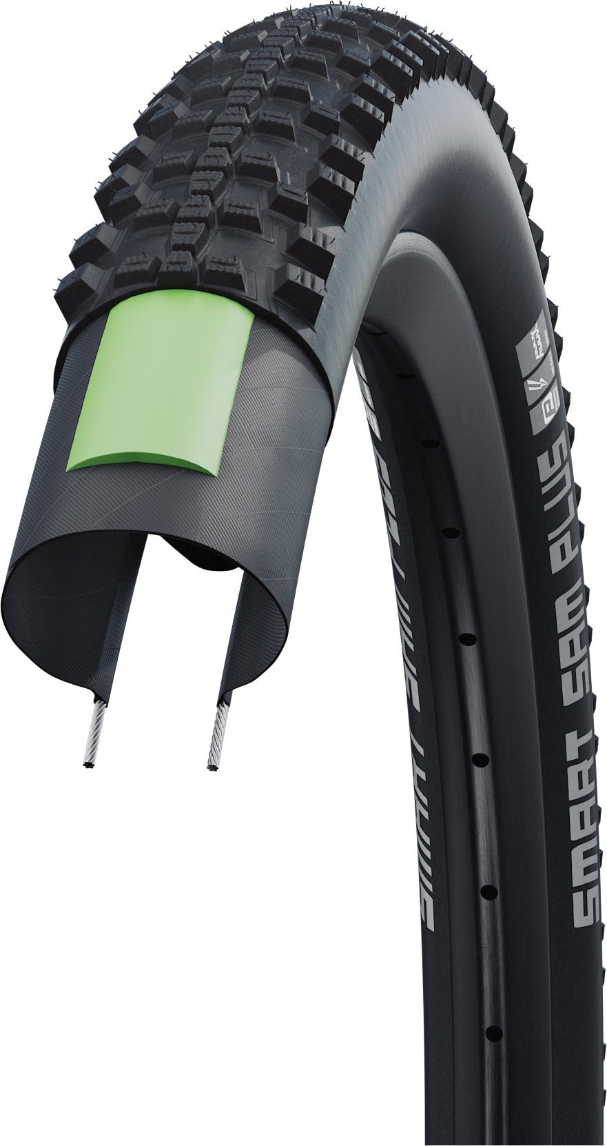 Schwalbe Schwalbe Smart Sam Plus, anvelope (negru, ETRTO 57-559)