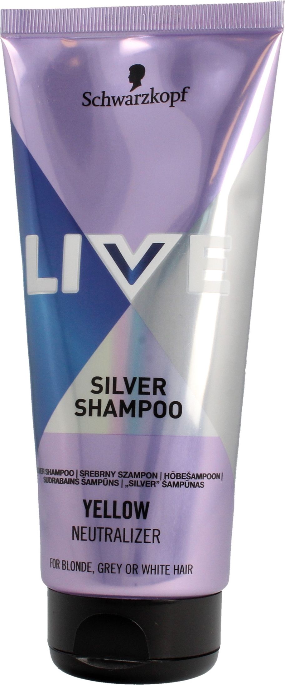 Sampon Schwartzkopf Live Silver pentru neutralizarea tonurilor de galben, 200 ml