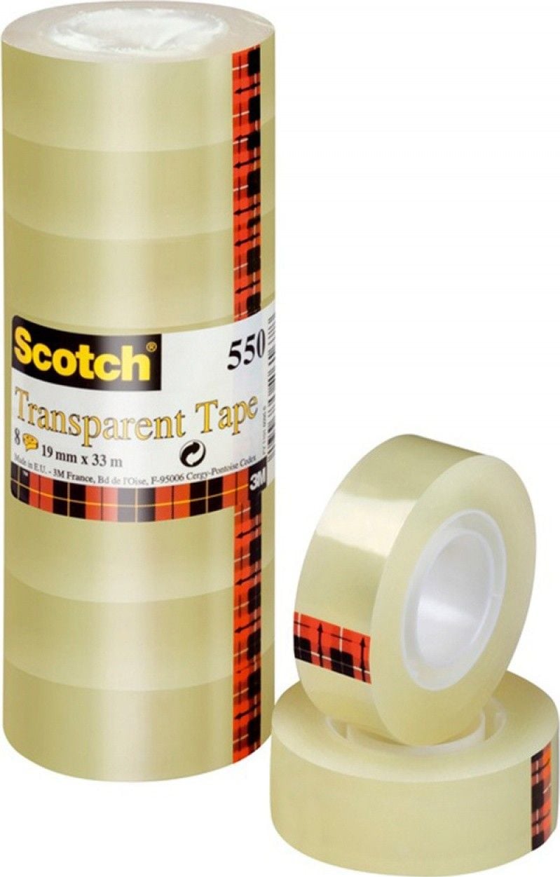 Scotch Office Tape 550 în folie transparentă 8 buc.