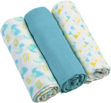 Scutece textile pentru bebelusi 3 buc - BabyOno - Albastru