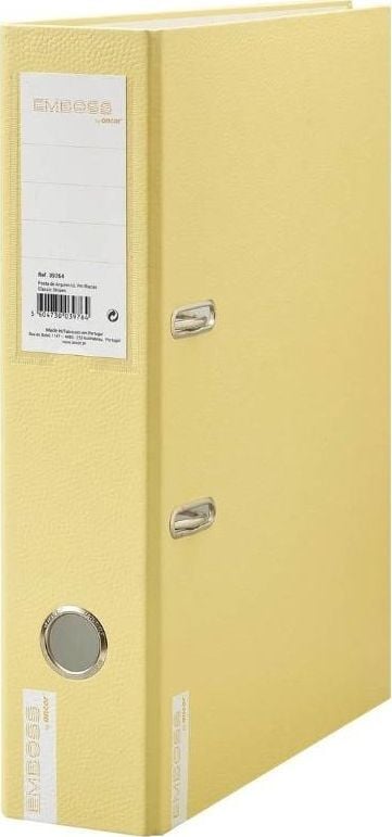 Liant cu inele albină-albină A4/2R Liant cu inele de 8 cm cu pârghie Yellow Emboss