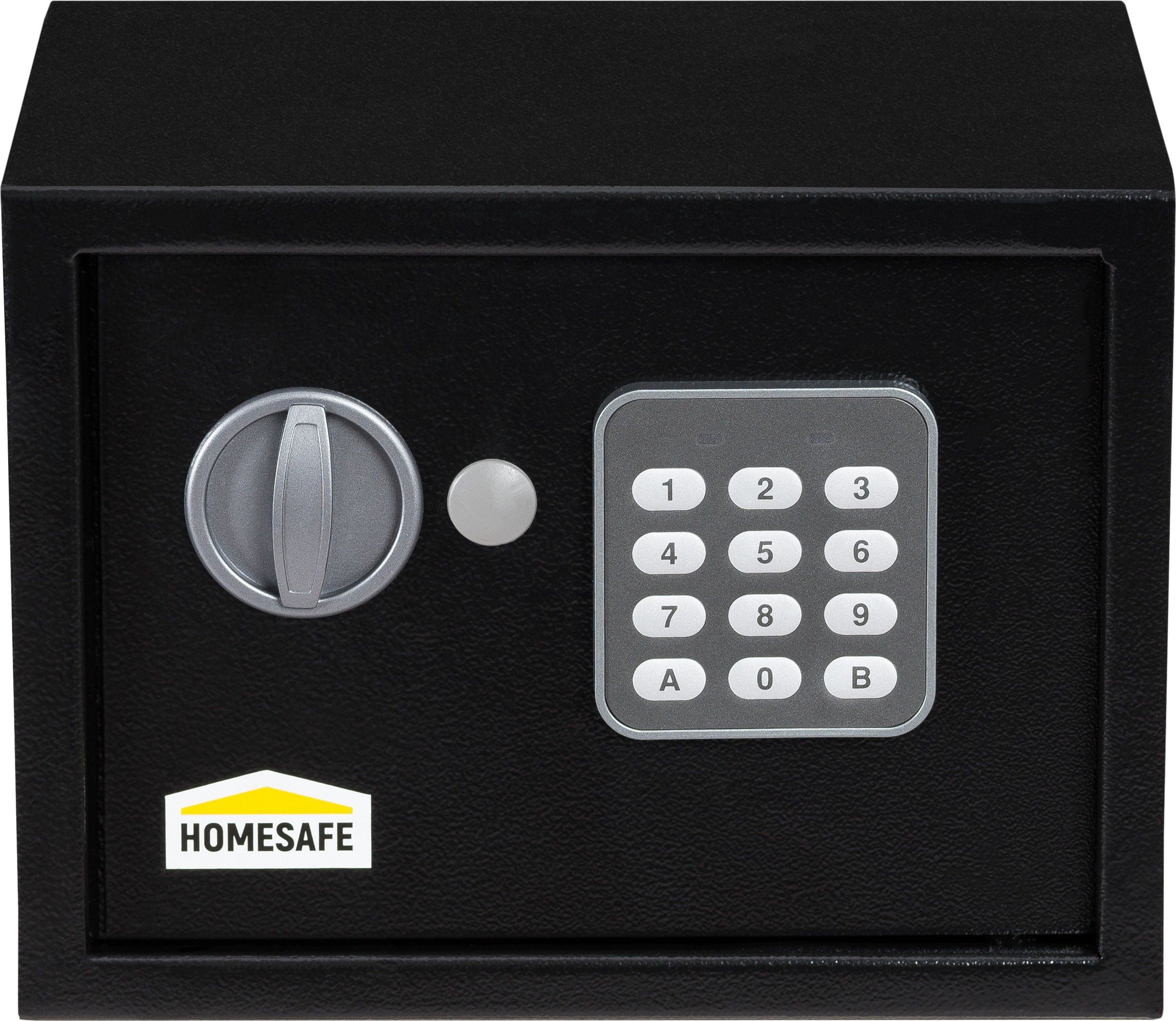 Seif cu cifru electronic, Homesafe, HV17 E, Negru, 170 x 230 x 170 mm