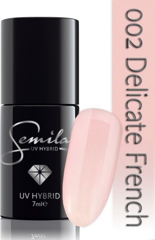 Oja semipermanenta Semilac, 002, Delicate French, UV, LED, 7 ml