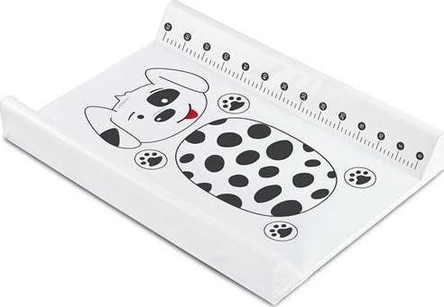 Saltea de infasat rigida cu taliometru 70 x 50 cm Sensillo Dog STS-A1, Alb