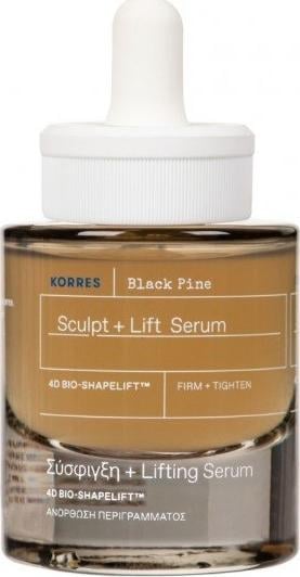 Ser lifting, Korres, Pin negru, Reduce aspectul liniilor fine si ridurilor, 30 ml