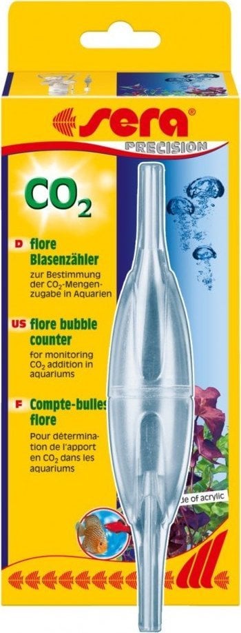 Sera Bubble Counter Contor de bule de CO2 Flore