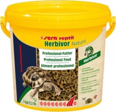 Sera Reptil Professional Herbivor Nature 3.800 ml, granule - reptile, alimente complementare