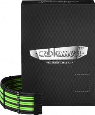 Seria CableMod PRO ModMesh RT, ansambluri de cablu ASUS ROG/Seasonic, negru-verde (ZUAD-957)