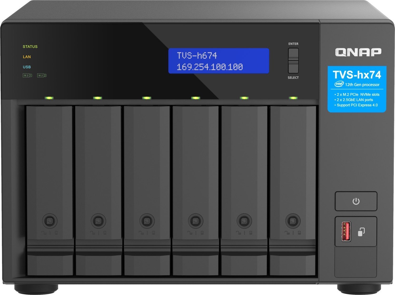 NAS - Server de fișiere Qnap TVS-h674-i3-16G