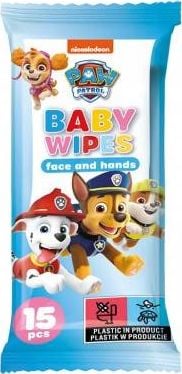 Servetele umede bebelusi, Paw Patrol, 15 bucati,