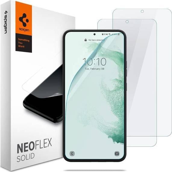 Set 2 folii protectie TPU Case friendly Spigen Neo Flex compatibil cu Samsung Galaxy S22 Plus