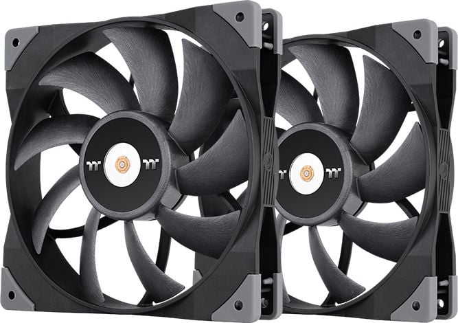 Set 2 ventilatoare PC Thermaltake CL-F117-PL12BL-A, Toughfan 14, 140x140x25mm