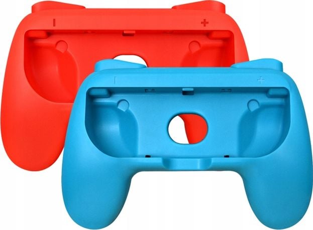 Set 2 x Grip Holder pentru Nintendo Switch, Joy - Con Controller, Mari Games, rosu, albastru
