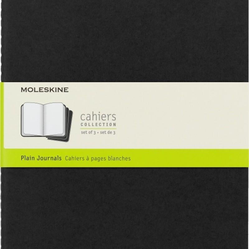 Set 3 caiete Moleskine, Carton/Hartie, 70 g/m2, XL, 19x25 cm, Negru