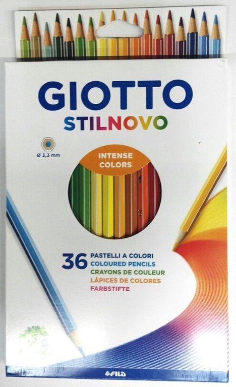 Set 36 creioane colorate Giotto Supermina, Multicolor