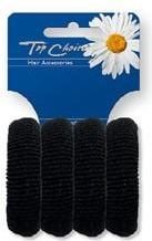 Set 4 elastice de par negre, Top Choice TC22531