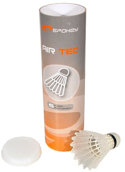 Set 6 fluturasi badminton plastic SPOKEY AIR TEC PRO