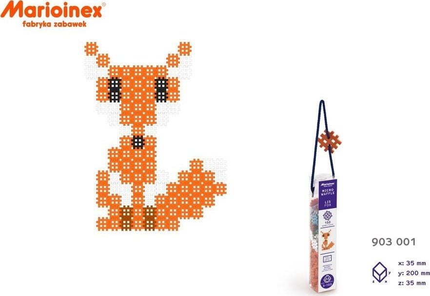 Set blocuri de constructie Micro Mario-Inex, 150 piese, Multicolor