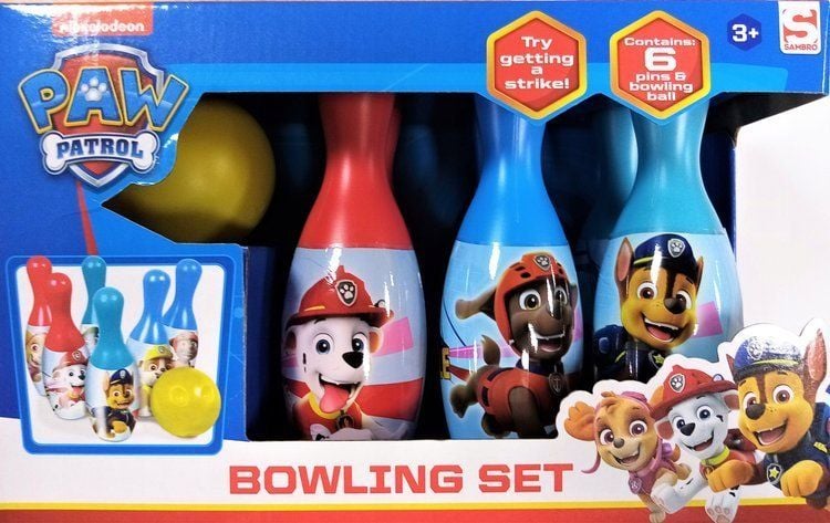 Set bowling plastic 6 popice Paw Patrol