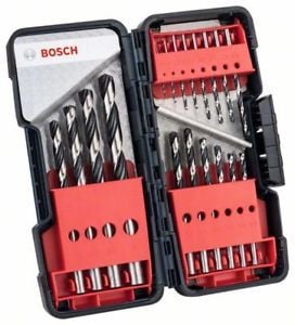 Set burghie HSS PointTeQ 1-10mm 18buc ToughBox Bosch