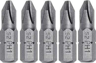 Set capete surubelnita Hogert, HT1S301, 25mm, S2 PH1, 5 bucati