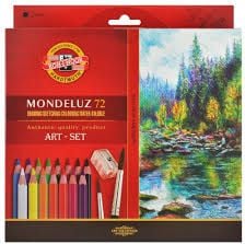 Set creioane Koh-I-Noor Momdeluz Aquarell, 72 culori + Accesorii