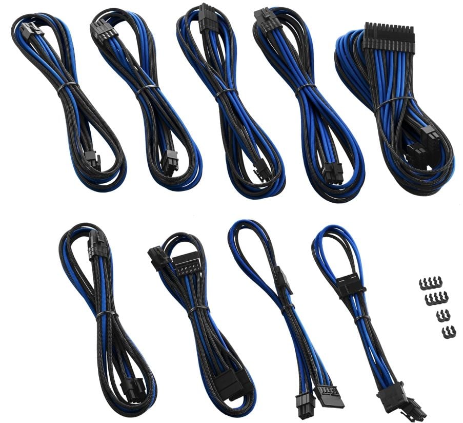 Set de cabluri CableMod, negru și albastru (CM-PCSR-FKIT-NKKB-R)