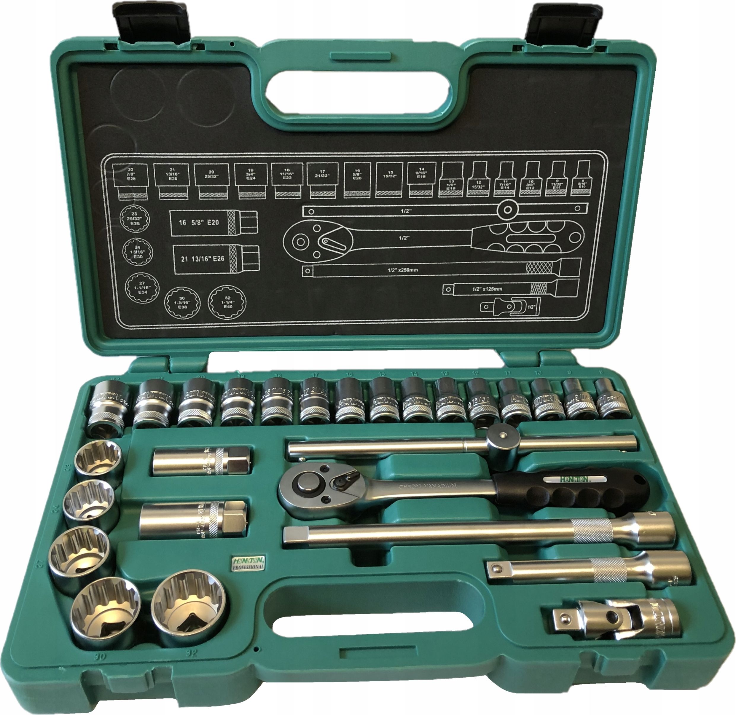 Set de cheie tubulară 1/2 „27szt. (H4027)