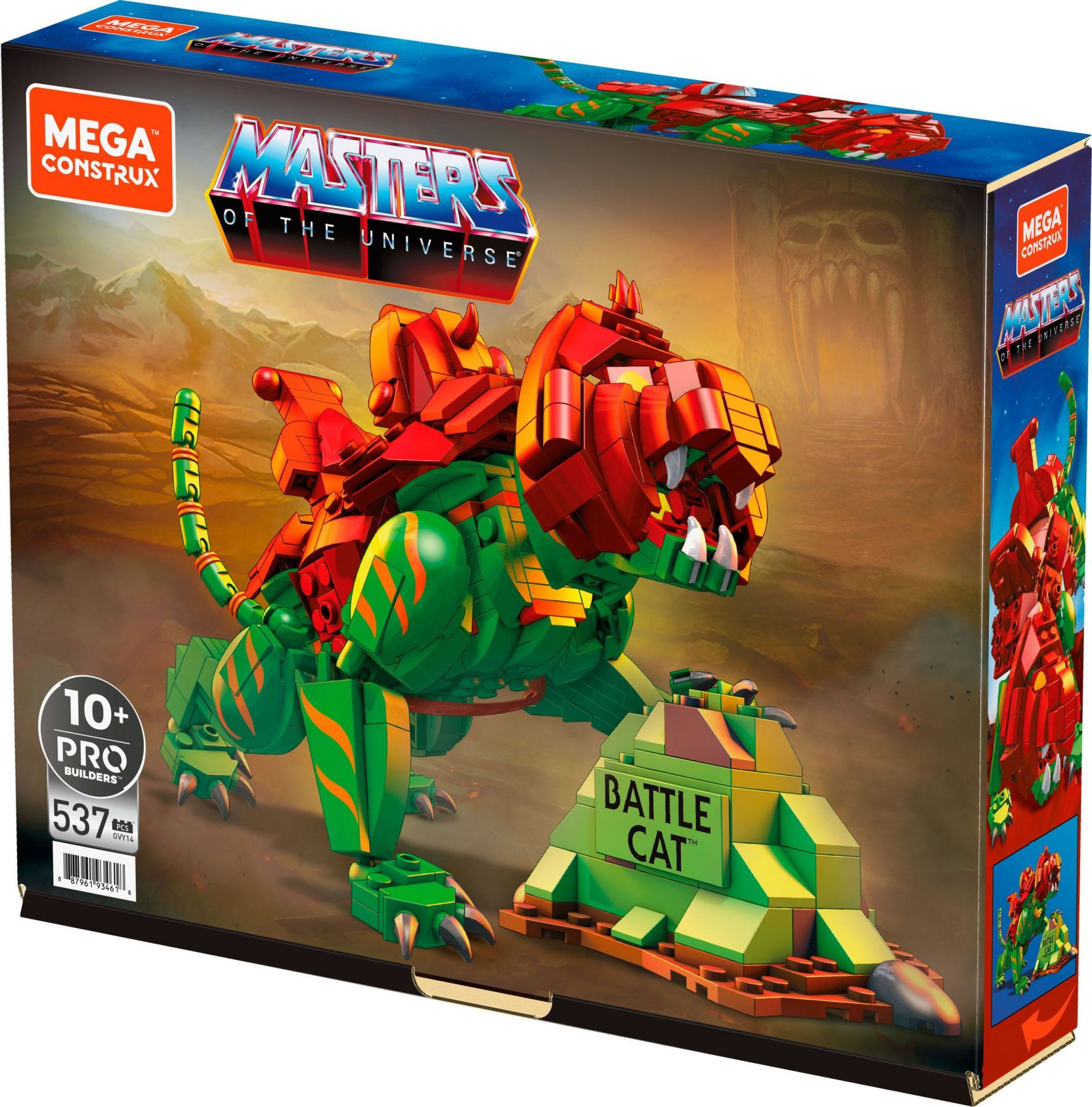 Set de constructie Mega Construx, Mattel, Masters of the Universe: Battle Cat, 8 ani+, 537 piese, Multicolor