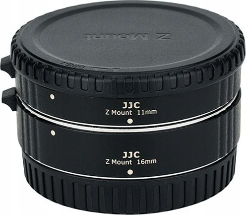 Set de Inele intermediare macro JJC, pentru Nikon Z/Z6/Z7/Z50, 2 buc, negru