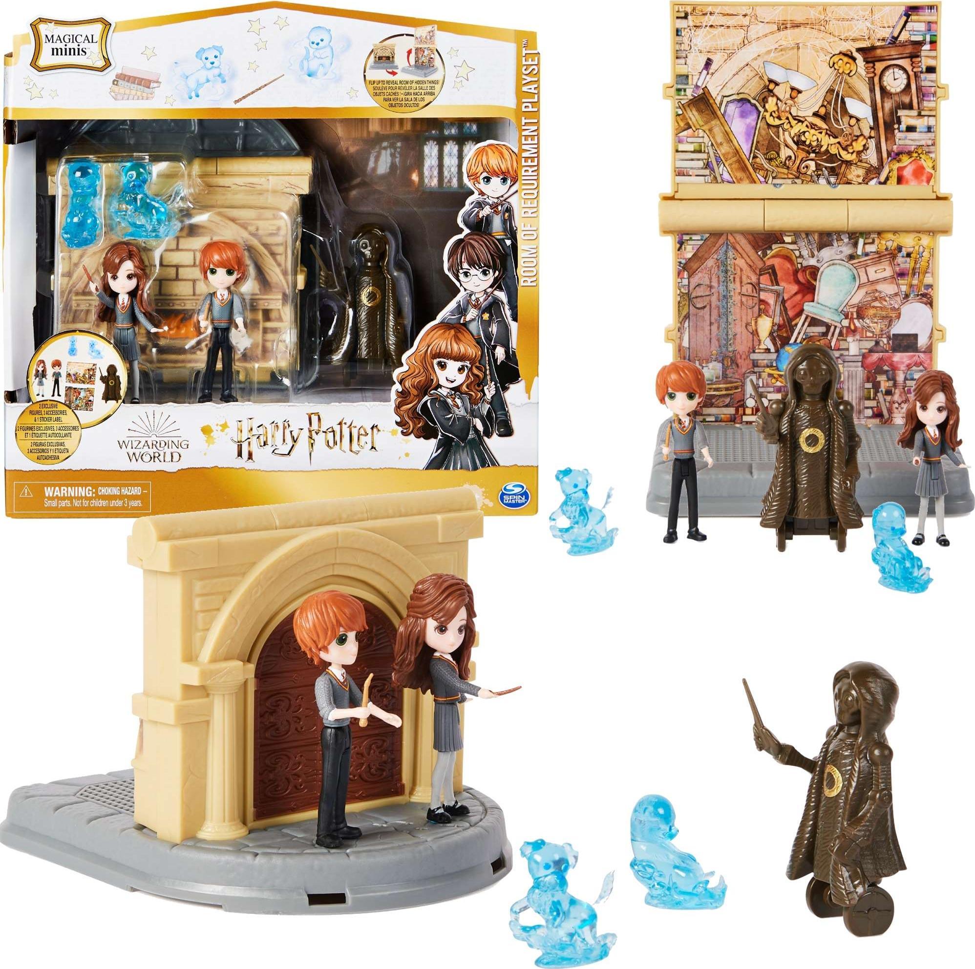 Set de joaca Harry Potter - Magical Minis, Ron Weasley si Hermione Granger in Camera Necesitatii