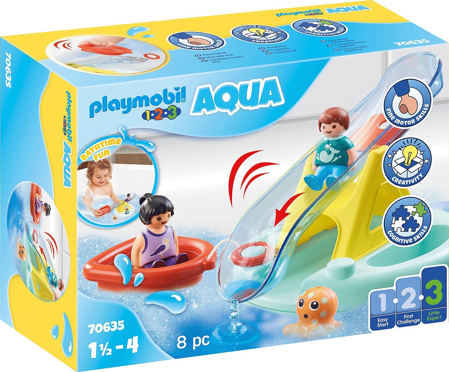 Set de joaca Playmobil 1.2.3, Balansoar De Apa Si Barcuta