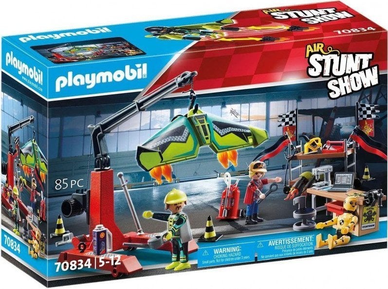 Set de joaca Playmobil Stunt Show - Statie Pentru Reparatii, 85 piese