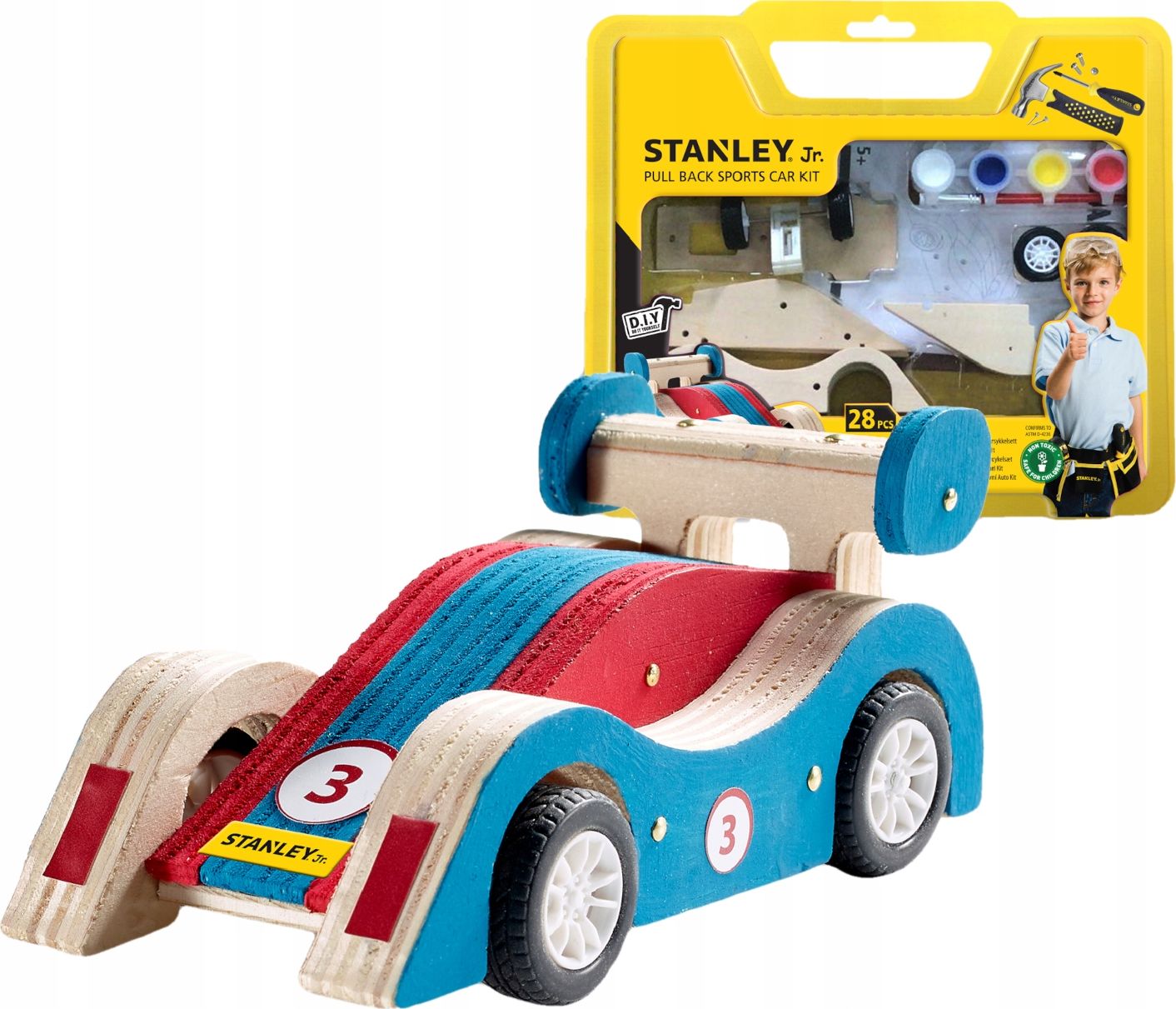 Set de mașini sport motorizate Stanley Junior Stanley Jr (JK030-SY)