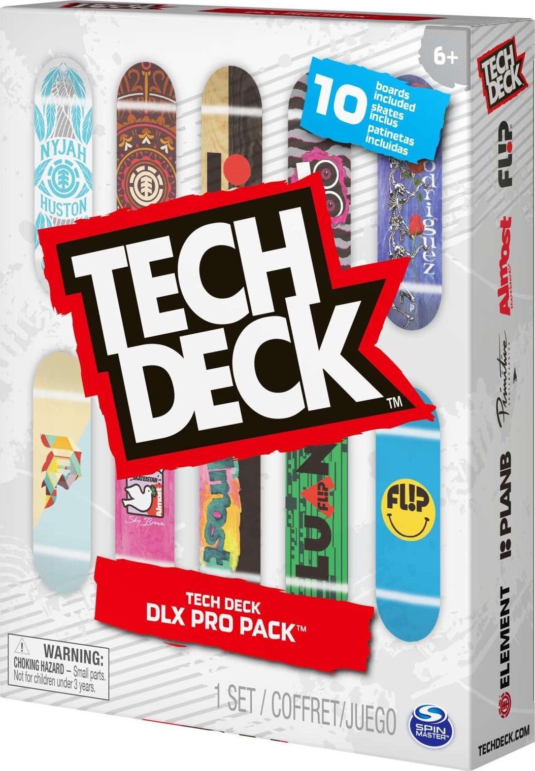 Set de plăci Spin Master Tech Deck de 10 skateboard-uri DLX Pro Pack